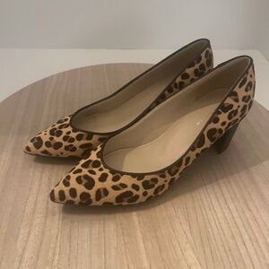 Marc Fisher Leopard Print Calf Hair Pumps – Women’s 7.5M